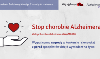 Stop chorobie Alzheimera - baner, zaproszenie na wydarzenia