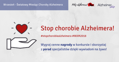 Stop chorobie Alzheimera - baner, zaproszenie na wydarzenia